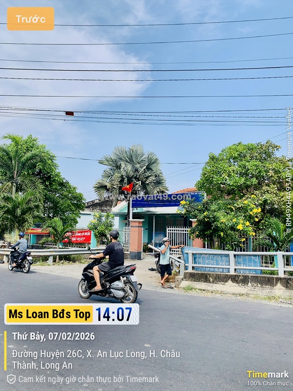 Bán đất thổ cư 150m² (5x30m) xã an lục long, châu thành, long an sổ hồng riêng