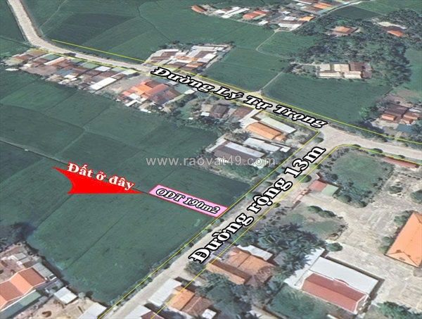 Bán đất thổ cư đường lý tự trọng – p. hòa thắng (ninh hà cũ)