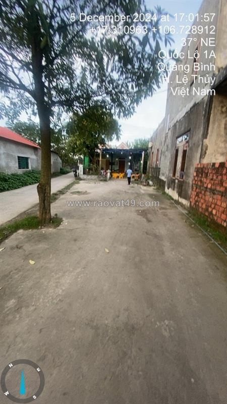 Bán đất thôn mốc thượng 2, xã hồng thủy, huyện lệ thủy, quảng bình.
