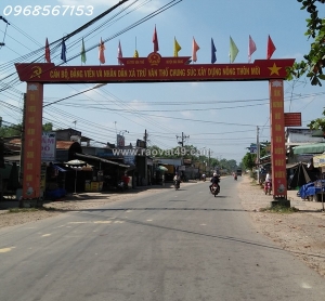 Bán khu đất  nền 2 mặt tiền trừ văn thố bàu bàng – phù hợp làm kho xưởng