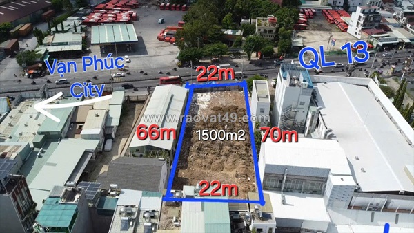 Bán lô đất lớn mặt tiền quốc lộ 13, hiệp bình phước - tp thủ đức, hồ chí minh