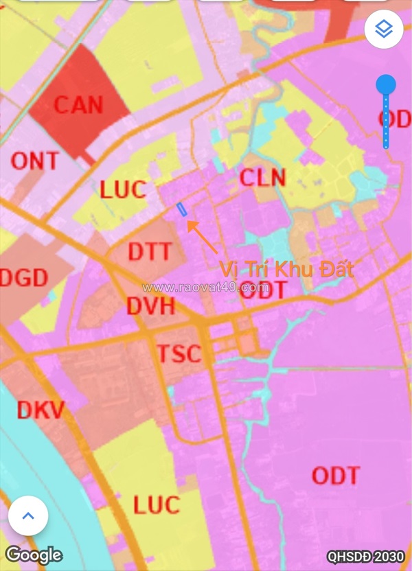 Bán lô đất thổ trung tâm huyện tân trụ giá 1,84 tỷ