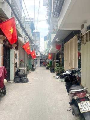 Bán nhà 4 tầng hẻm 4m đường nguyễn thị tần p2q8. giá: 7.2 tỷ