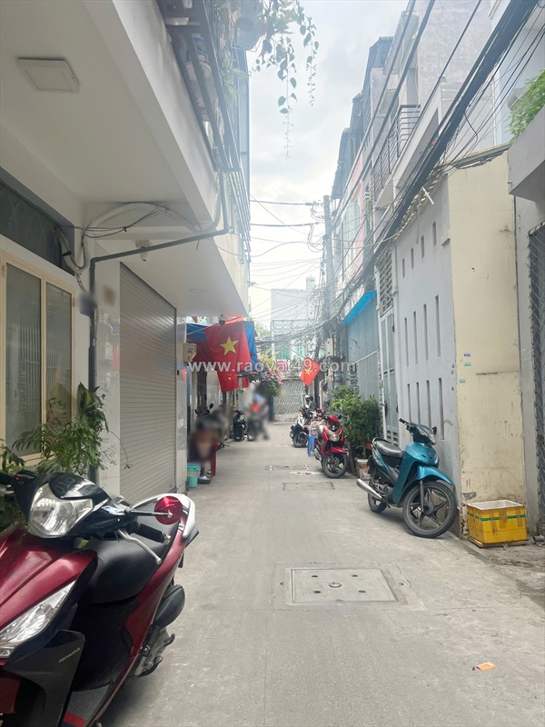 Bán nhà 4 tầng hẻm 4m đường nguyễn thị tần p2q8. giá: 7.2 tỷ