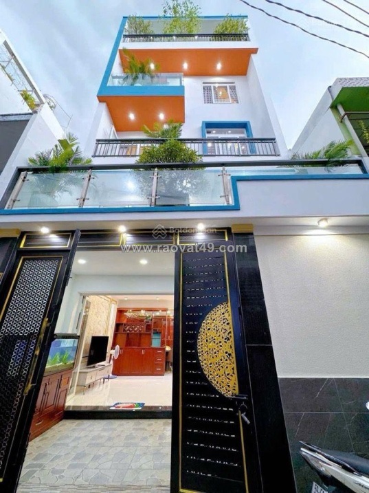 Bán nhà diện tích khủng , xe hơi thông- bùi quang là, p12, gv với 3tầng giá 6