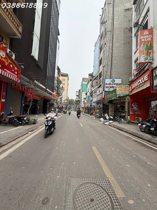 Bán nhà mặt phố chùa láng 136mx5t - kinh doanh - vỉa hè - giá chỉ nhỉnh 500