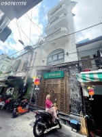 Bán nhà mặt tiền đường số đường vĩnh hội quận 4 - xe hơi đậu cửa ngày đém - dt