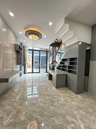 Bán nhà mới đẹp hxh ngang 4.3m (nh 5.7x15m) 2 căn ra mặt tiền an dương vương