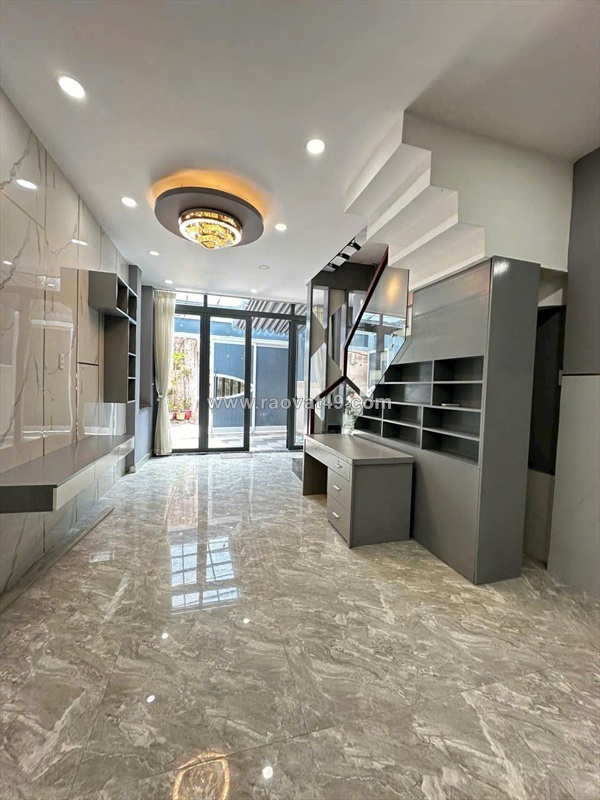 Bán nhà mới đẹp hxh ngang 4.3m (nh 5.7x15m) 2 căn ra mặt tiền an dương vương