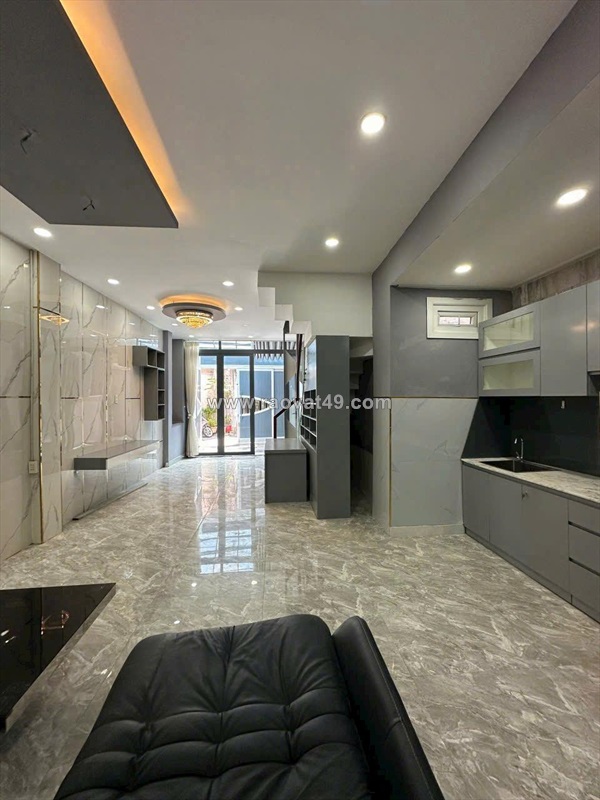 Bán nhà mới đẹp hxh ngang 4.3m (nh 5.7x15m) 2 căn ra mặt tiền an dương vương