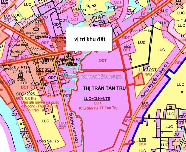 Bán nhà phố mặt tiền trung tâm chợ xã tân trụ giá chỉ 5 tỷ