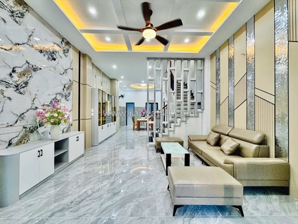 Bán nhà thống nhất gò vấp 5x15m, 4pn, nội thất sẵn, chỉ 8tỷ25 tl
