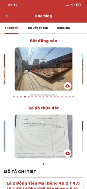 Bán nhanh 2 lô đất lo h1 đông tiến vuông góc đẹp 3 mặt tiền +lo 2h tại đông