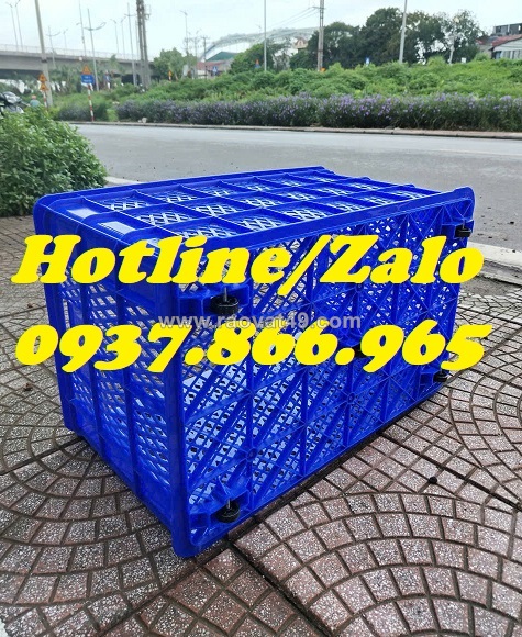 Bán sọt nhựa có bánh xe dưới đáy, sọt công nghiệp chuyên kéo hàng hóa, sọt 5 bánh xe
