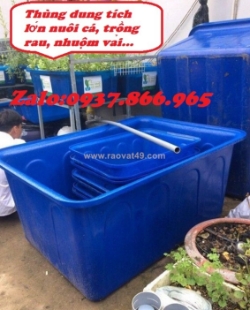 Bán thùng nguyên sinh 750l,thùng dung tích lớn đựng hải sản, thùng tròn nuôi hải sản