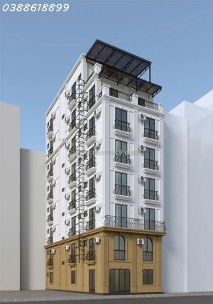 Bán toà nhà 90mx 8t, mt 7m xây mới rất đẹp đào tấn - ba đình - 25 phòng- bên