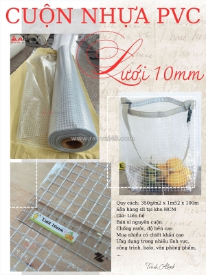 Bảng giá màng nhựa pvc chính hãng altek, lưới 10mm