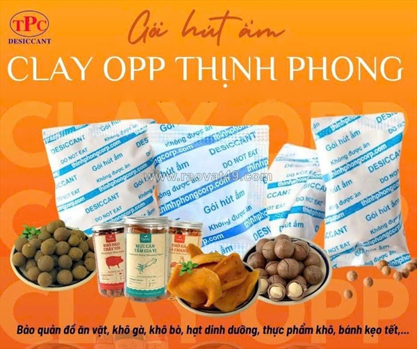 Bánh kẹo, đồ ăn vặt dễ mềm ỉu? đã dùng gói hút ẩm thịnh phong chưa?