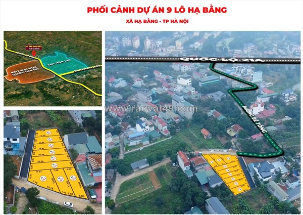 Bên em mở bán 9 lô đất ở tại thôn linh sơn, xã hạ bằng, khu vực bình yên, thạch