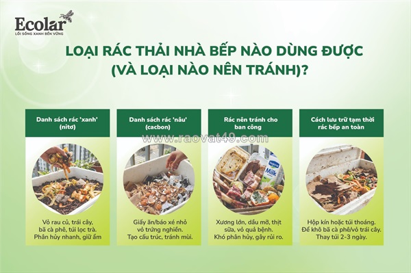 Biến rác thải nhà bếp thành tài nguyên: hướng dẫn cách làm phân bón hữu cơ chuẩn kỹ thuật