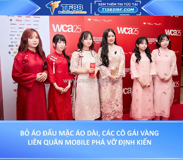 Bỏ áo đấu mặc áo dài, các cô gái vàng liên quân mobile