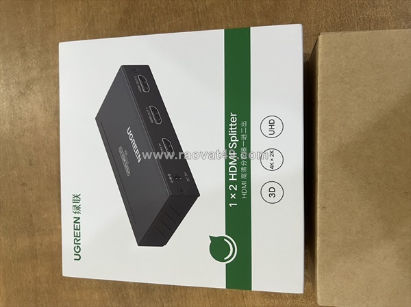 Bộ chia hdmi 1x2 ugreen (40201eu) – nhân đôi màn hình, tối ưu hiển thị