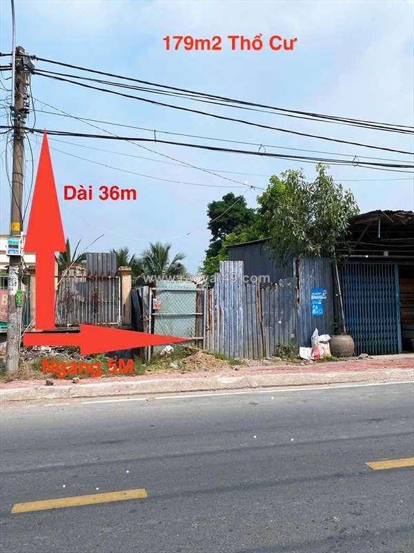 Cần bán 179m2 đất thô cư mt đường đoàn nguyễn tuân