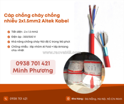 Cáp chống cháy chống nhiễu 2x1.5 altek kabel phân phối đà nẵng, hà nội, hồ chí minh
