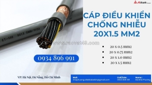 Cáp tín hiệu 20x 1.5 mm2 chống nhiễu hà nội, bắc ninh, hưng yên dùng trong hệ thống điều khiển
