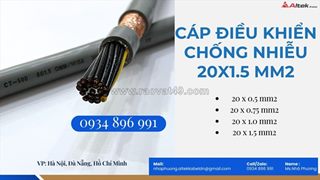 Cáp tín hiệu 20x 1.5 mm2 chống nhiễu hà nội, bắc ninh, hưng yên dùng trong hệ thống điều khiển