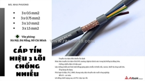 Cáp tín hiệu chống nhiễu 3x1.5 phân phối quảng bình – quảng nam – quảng ngãi