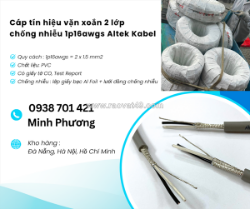 Cáp tín hiệu vặn xoắn 2 lớp chống nhiễu 1p16awgs altek kabel đà nẵng, bình định, phú yên