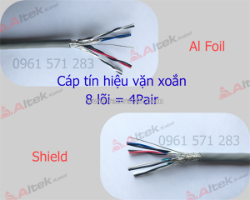 Cáp tín hiệu vặn xoắn awg / cáp tín hiệu chống nhiễu rs485