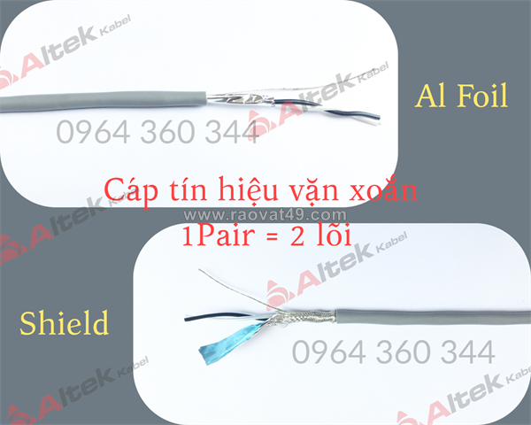 Cáp tín hiệu vặn xoắn awg / cáp tín hiệu chống nhiễu rs485