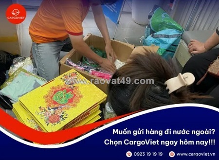 Cargoviet - nhận vận chuyển đa dạng các mặt hàng chuyên nghiệp