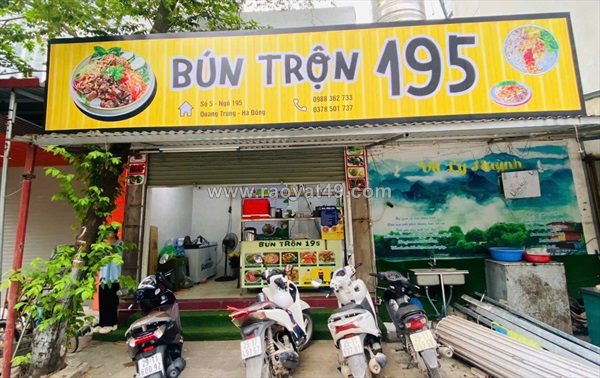 Chính chủ sang nhượng  hoặc thanh lý quán bún trộn – số 5 ngõ 195 quang trung,