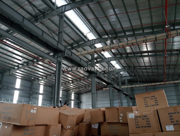 Cho thuê 6.912m2 kho tiêu chuẩn cao tại kcn long biên. hà nội