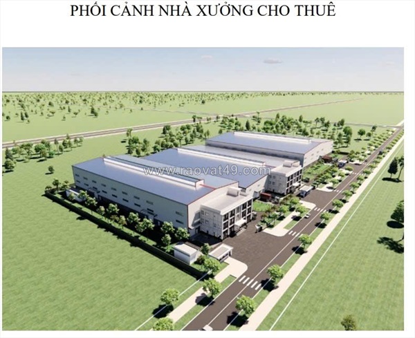 Cho thuê nhà xưởng mới 100% - trong khu công nghiệp châu đức