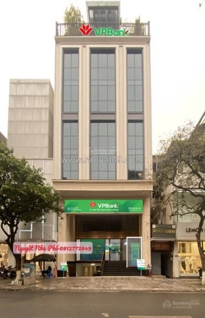Cho thuê tầng 3,4 tòa nhà vpbank bà triệu, 250m2/sàn,giá 75 triệu/tầng/tháng/