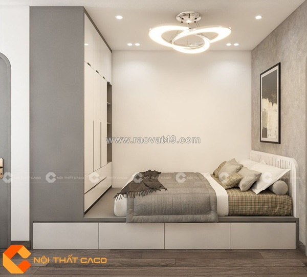 Combo giường tủ gỗ công nghiệp mdf tối ưu không gian