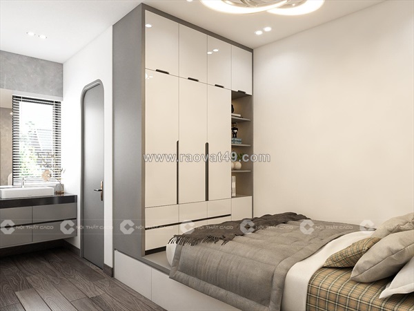 Combo giường tủ gỗ công nghiệp mdf tối ưu không gian