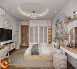 Combo phòng ngủ gỗ công nghiệp mdf cao cấp thiết kế hiện đại