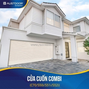 Cửa cuốn khe thoáng combi c70 austdoor – giải pháp an toàn, bền đẹp cho nhà phố