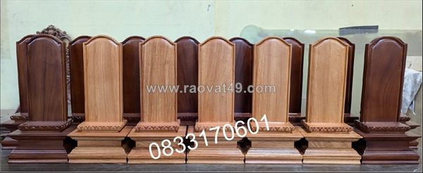 Cửa hàng bán bài vị gỗ tự nhiên, bán bài vị gỗ gõ đỏ, bán bài vị gỗ tốt