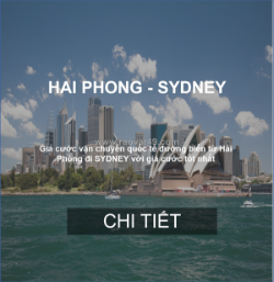 Cước vận chuyển hàng fcl từ hải phòng đi sydney