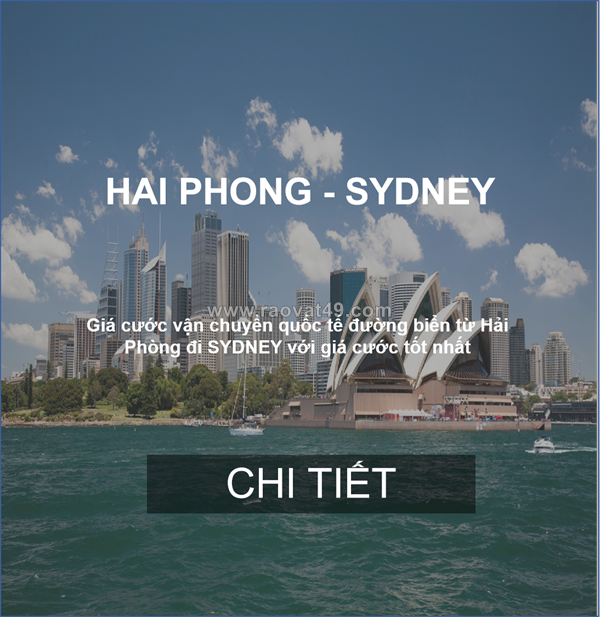 Cước vận chuyển hàng fcl từ hải phòng đi sydney