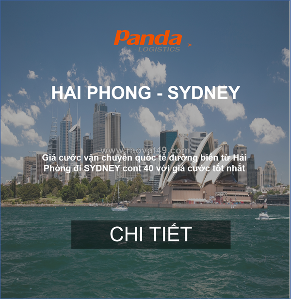 Cước vận chuyển hàng fcl từ hải phòng đi sydney