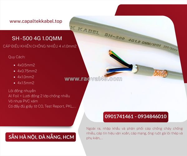 Đà nẵng, hà nội phân phối cáp điều khiển chống nhiễu 4x1.0 altek kabel