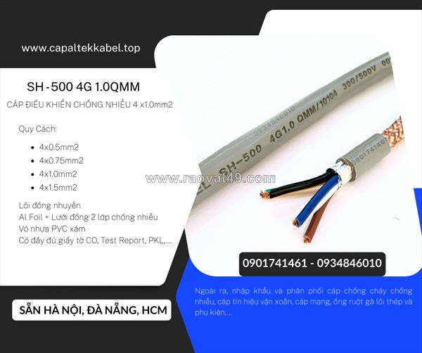 Đà nẵng, hà nội phân phối cáp điều khiển chống nhiễu 4x1.0 altek kabel