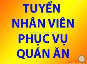 Đặc sản trảng bàng hoàng long tuyển phục vụ, phụ bếp nam